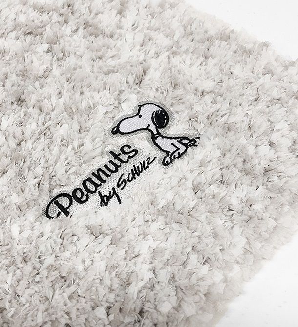 スヌーピー デイリーミックス バスマット大 グレー Hopely
