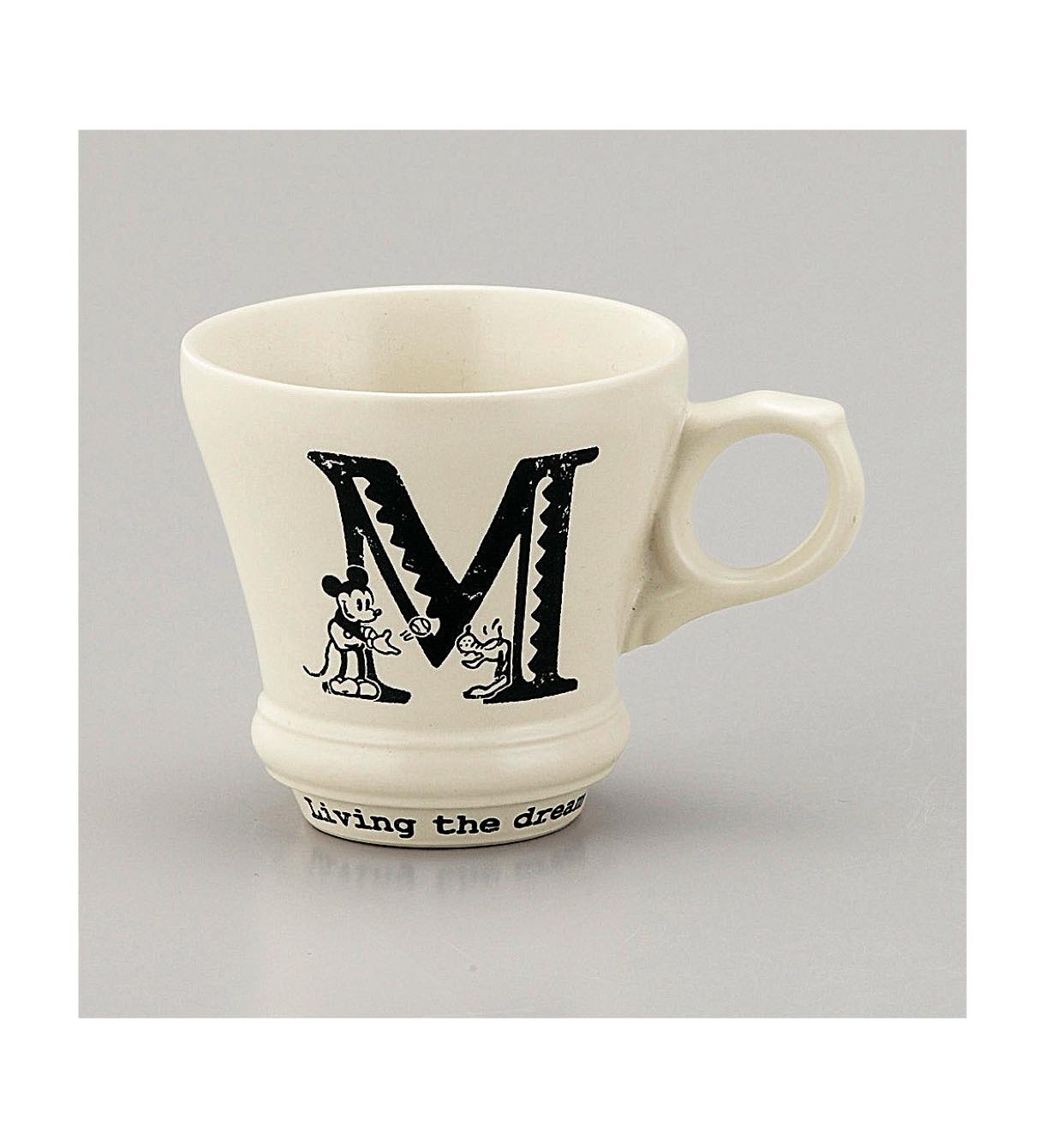 アンティーク イニシャルマグカップ ｍ Hopely