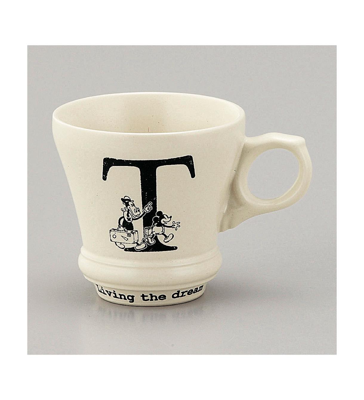 アンティーク イニシャル マグカップ ｔ Hopely