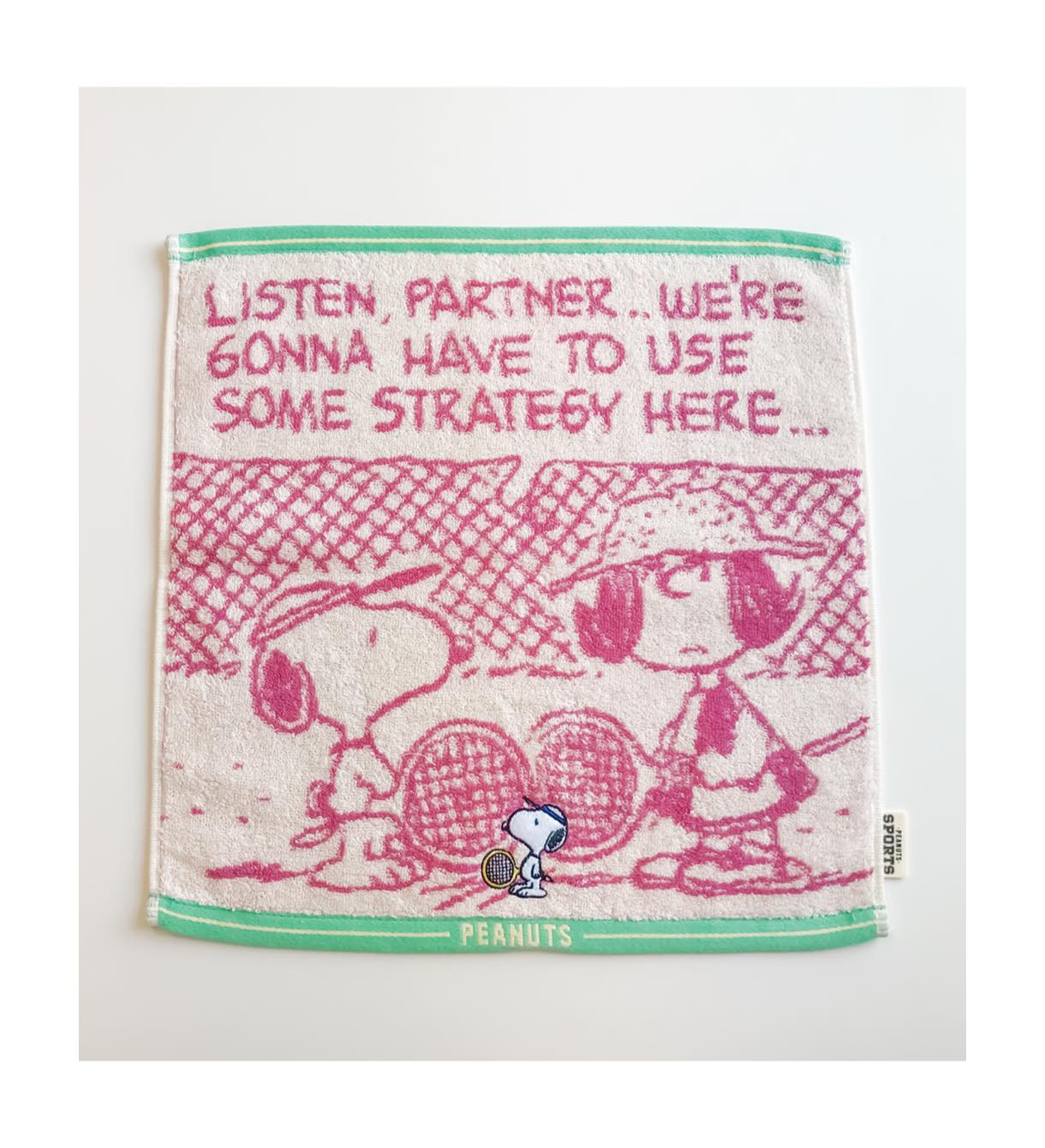 ウォッシュタオル テニス スヌーピー Nish Hopely