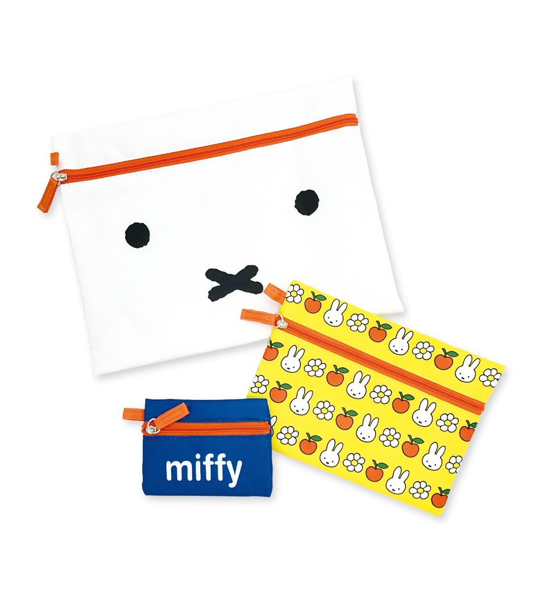 Miffy 3連ポーチ ロゴ ミッフィー Mari Hopely