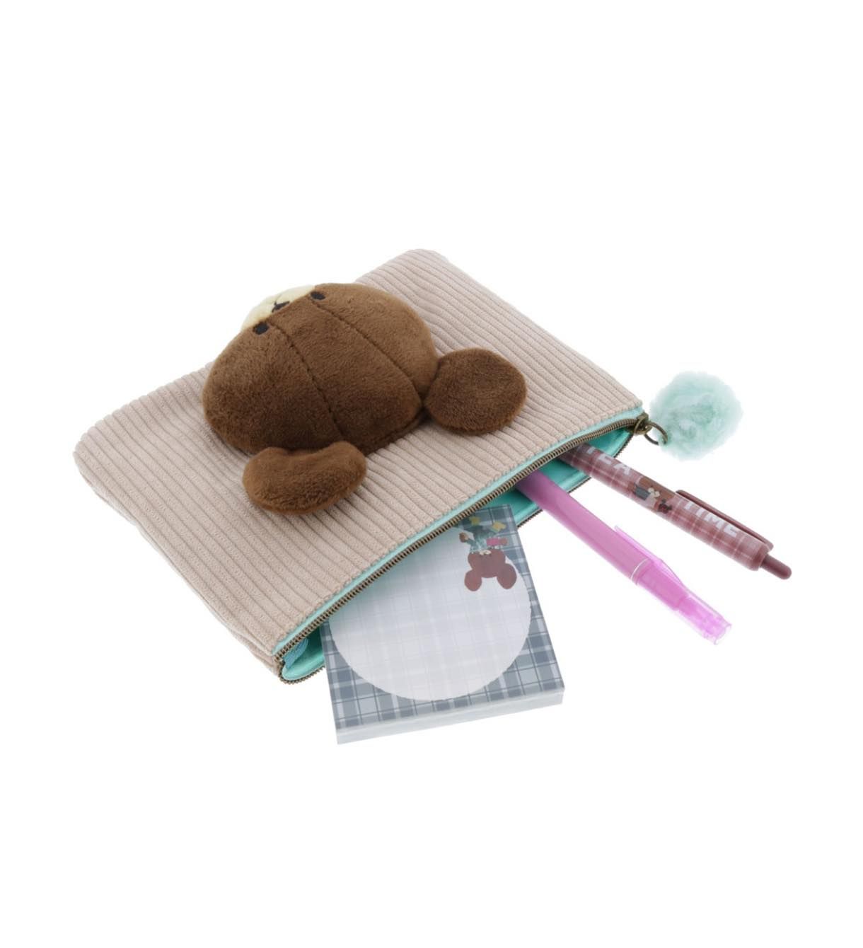 くまのがっこう ぬいぐるみFポーチ ミントグリーン SUNS | HOPELY くまのがっこう ぬいぐるみFポーチ ミントグリーン SUNS | HOPELY