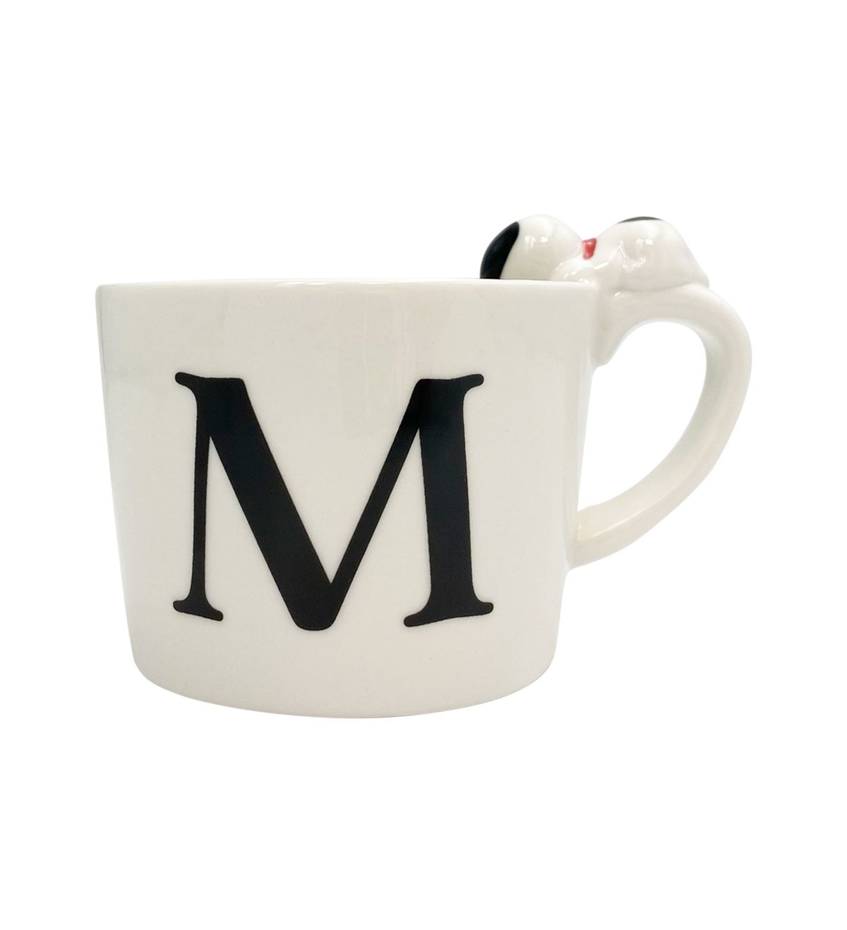 スヌーピー フィギュア付きイニシャルマグ M Mari Hopely