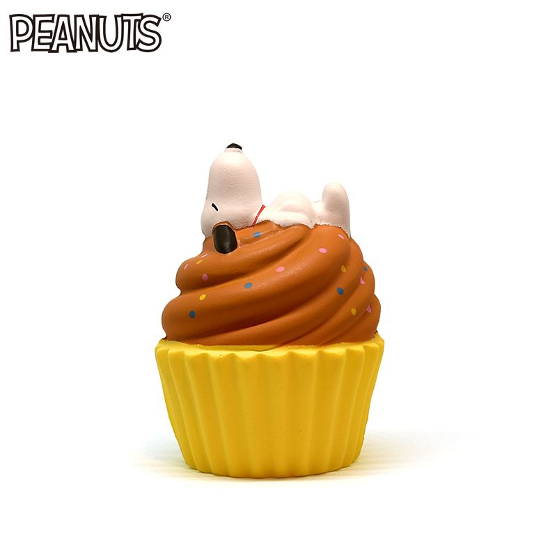 Peanuts スヌーピー カップケーキ スクイーズ チョコレート Hopely