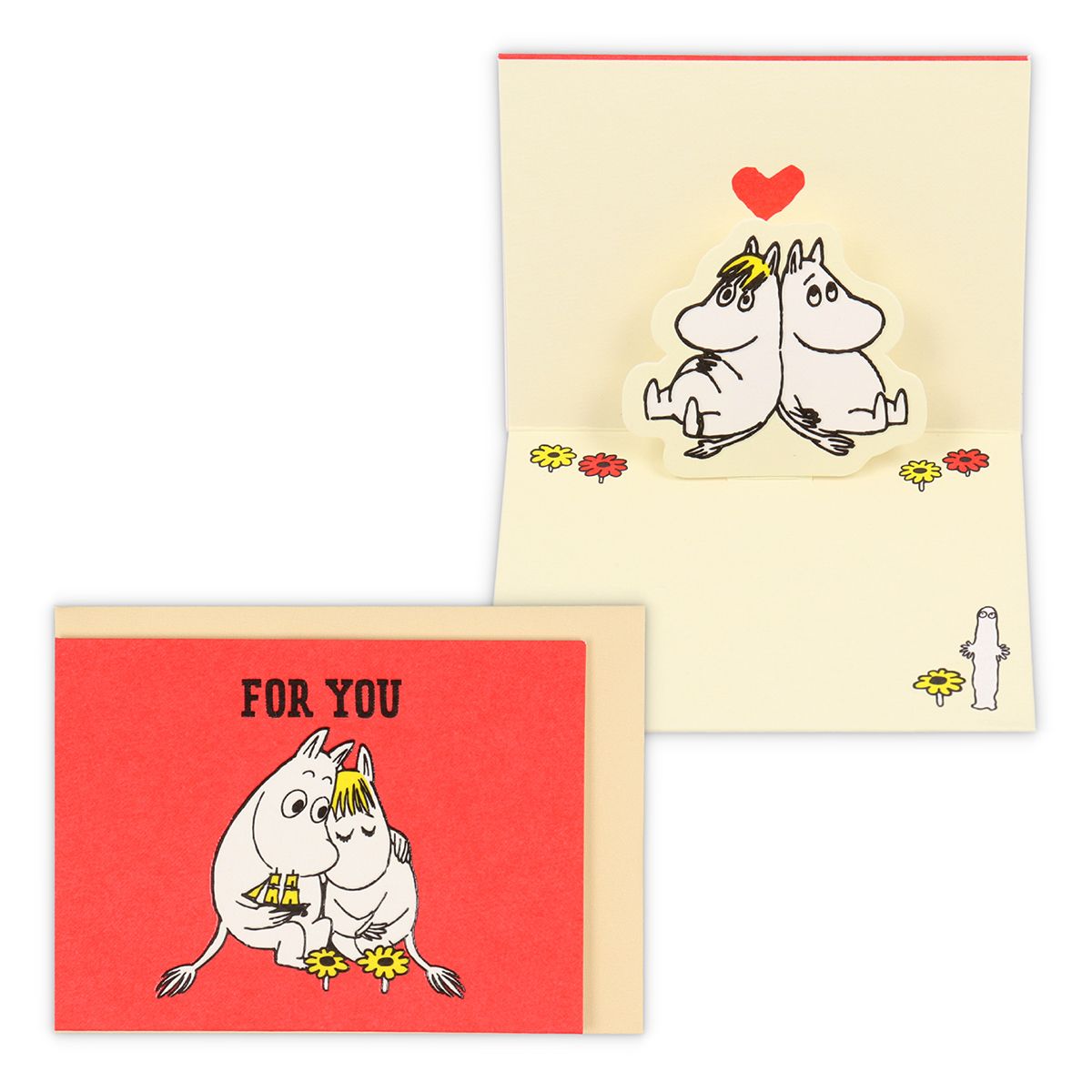 ムーミン 多目的 立体カード ムーミンとスノークのお嬢さん Hall Hopely