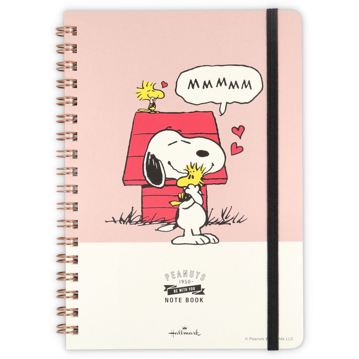 スヌーピー B6リングノート Be With You ピンク Hall Hopely