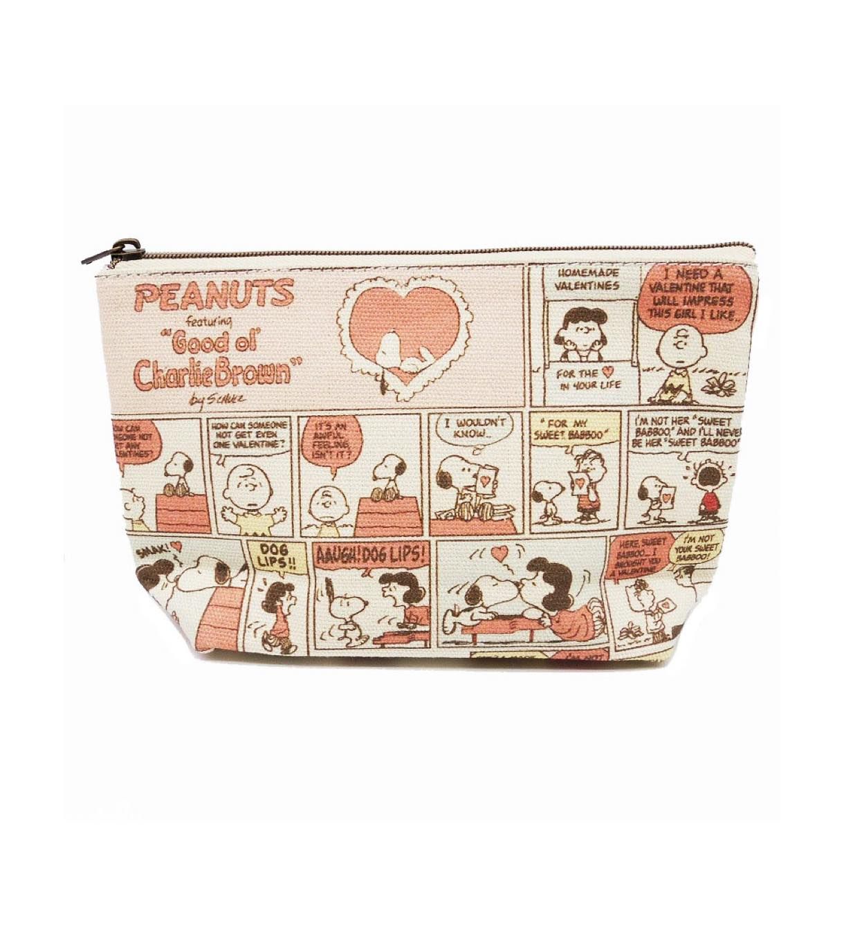 スヌーピー ハートコミック コスメポーチ Naka Hopely