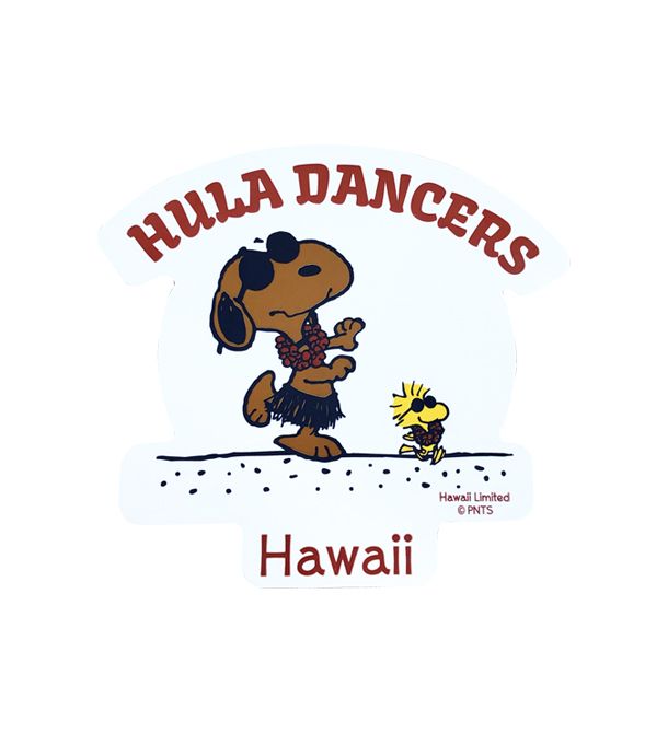 Surf S Up Peanuts Sticker Hula Dancers Hopely