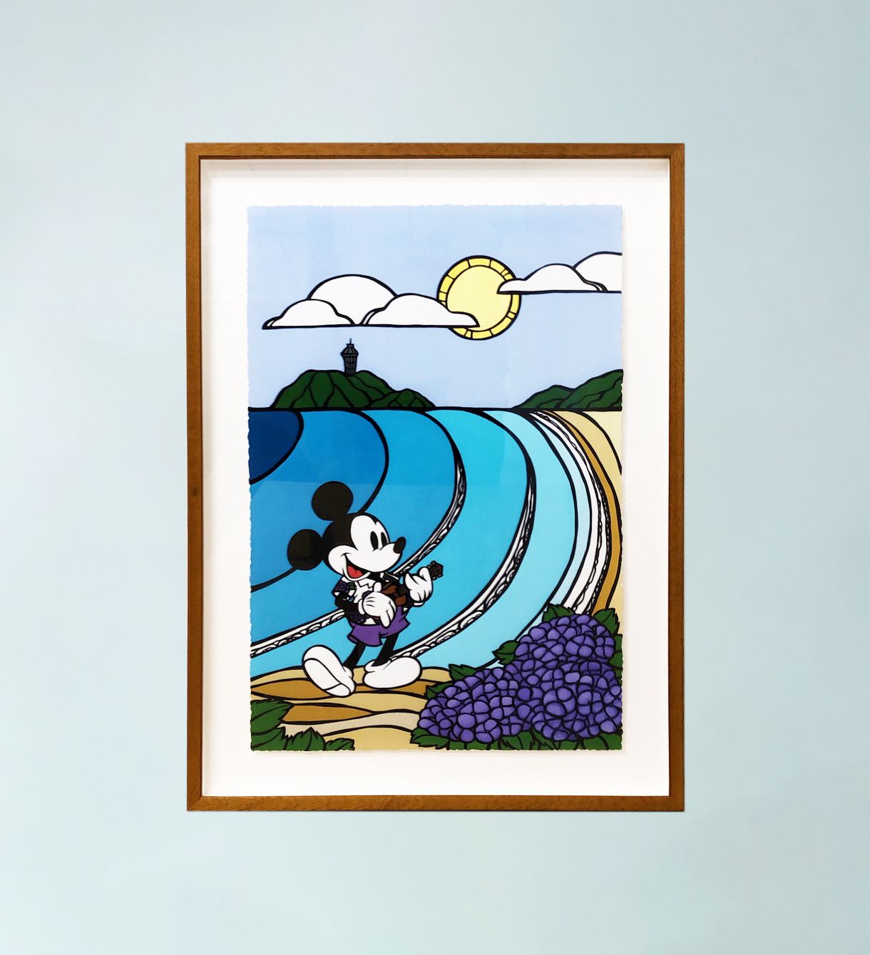 通販サイト通販 ヘザーブラウン Surfing swell 絵画 額付き - 美術品