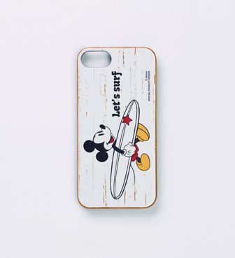 SURF MICKEY iPhone8 CASE BAMBOO Let's surf ミッキー