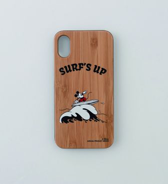 SURF MICKEY iPhoneX CASE BAMBOO SURF'S UP ミッキー