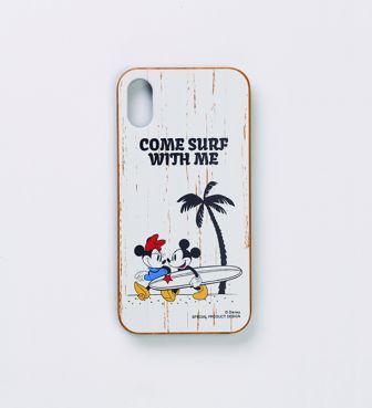 SURF MICKEY iPhoneXS MAX CASE BAMBOO COME SURF WITH ME ミッキー＆ミニー