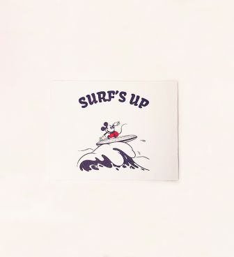 SURF MICKEY WALL CANVAS ART SURF'S UP ミッキー