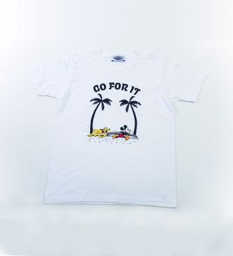 SURF MICKEY T-SHIRT 03 GO FOR IT ミッキー＆プルート