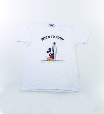 SURF MICKEY T-SHIRT 02 BORN TO SURF ミッキー
