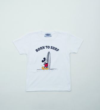 SURF MICKEY T-SHIRT KIDS BORN TO SURF ミッキー
