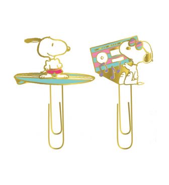 ラメチャームクリップ スヌーピー サーフB&ラジオ DELF
