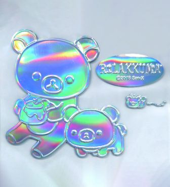 レインボーエンブレムステッカー リラックマ B MEIH