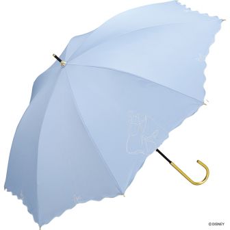 傘 遮熱 50cm サックス 遮光ドレススカラップ シンデレラ WORL