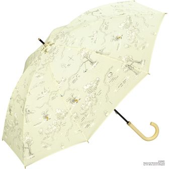 日傘 遮熱 50cm 遮光100エーカーの森 プー WORL