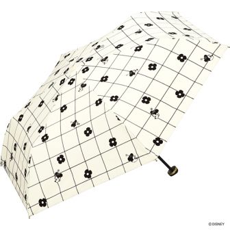 折りたたみ日傘 50cm 遮光フラワーチェックミニ ミニー WORL