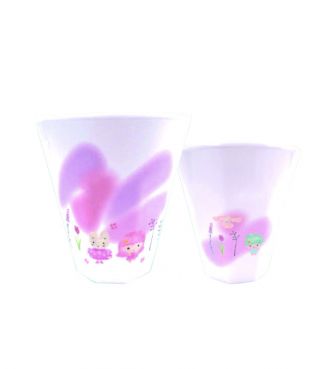 Wプリントメラミンカップ リトルツインスターズ&マロンクリーム&シナモロール ナチュラルフォレスト MARI