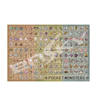 パズル1000p ポケモン図鑑 No 001 No 151 Ensk Hopely