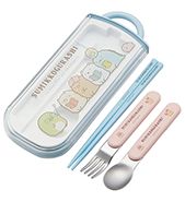 食洗機対応スライドトリオセット(名入れスペース付お箸) すみっコぐらし (おべんきょう)