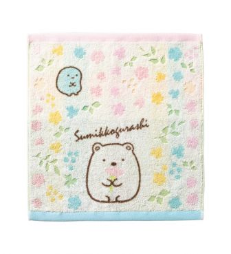 ウォッシュタオル フラワーコーナー すみっコぐらし