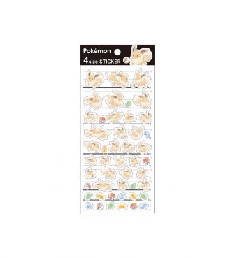 4サイズステッカー もふもふイーブイ