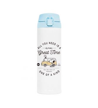 ワンプッシュボトル480ml ビーグルワゴン スヌーピー