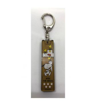 アクリルスティックキーホルダー ゴールド スヌーピー USHI