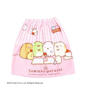 60cm丈スナップ付き巻きタオル すみっコぐらし MARU