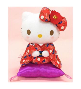 ぬいぐるみ ハローキティ S 梅着物(座) NAKA