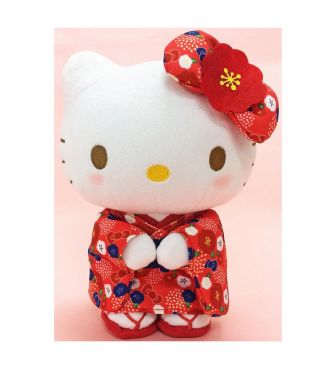 ぬいぐるみ ハローキティ S 梅着物(立) NAKA