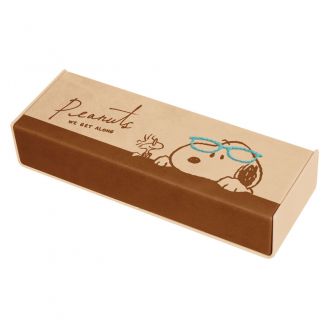 スタンドにもなるメガネケース/スヌーピー_みつめる