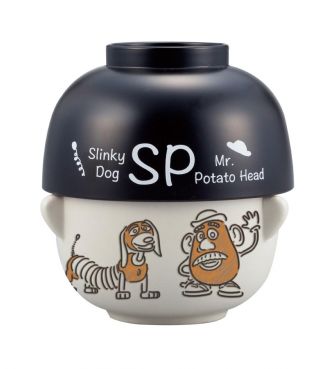 ディズニー トイ・ストーリー 汁椀・茶碗 セット ミニ スケッチ柄 スリンキードッグ&ミスター・ポテトヘッド