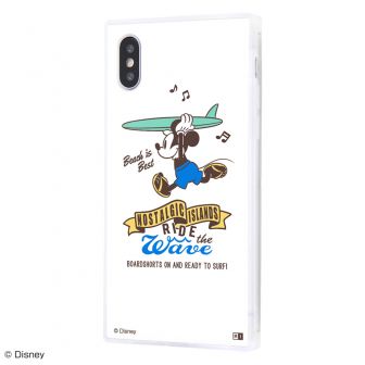 iPhone XS / X /『ディズニーキャラクター』/耐衝撃ケース KAKU トリプルハイブリッド/『ミッキーマウス/Beach is Best』