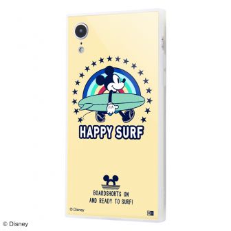 iPhone XR /『ディズニーキャラクター』/耐衝撃ケース KAKU トリプルハイブリッド/『ミッキーマウス/Happy Surf』