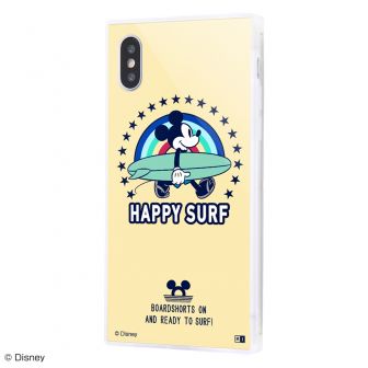 iPhone XS / X /『ディズニーキャラクター』/耐衝撃ケース KAKU トリプルハイブリッド/『ミッキーマウス/Happy Surf』