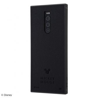 Xperia 1 『ディズニーキャラクター』/耐衝撃オープンレザーケース KAKU/ミッキー