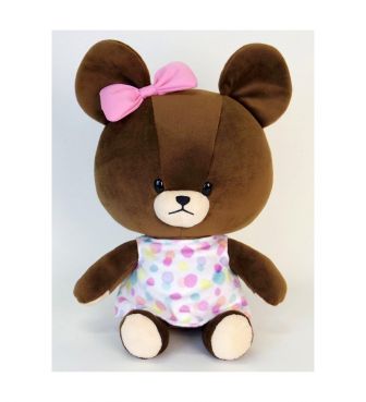 やわらかぬいぐるみ M カラフルドット ジャッキー NAKA