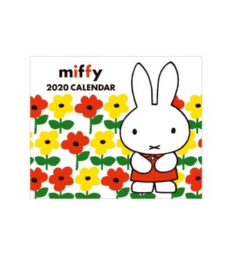 壁掛けカレンダー2020 白 お花畑 ミッフィー SQUA