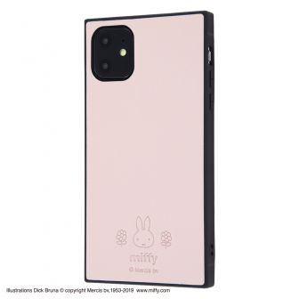 iPhone 11 『ミッフィー』/耐衝撃オープンレザーケース KAKU/ピンク