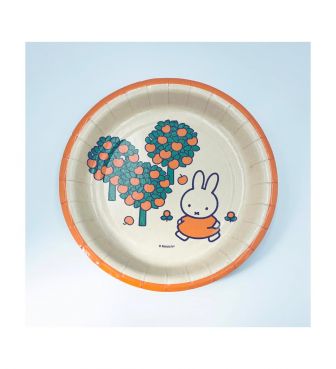 【miffy collection】ペーパープレート 18cm ナチュラル GLYP