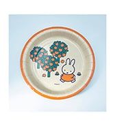 【miffy collection】ペーパープレート 18cm ナチュラル GLYP