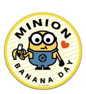 ミニオン MINION BANANA DAY ダイカットステッカーA