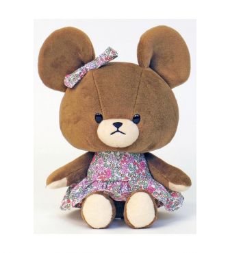 ぬいぐるみ やわらかビーンドール ピンクリバティ くまのがっこう NAKA