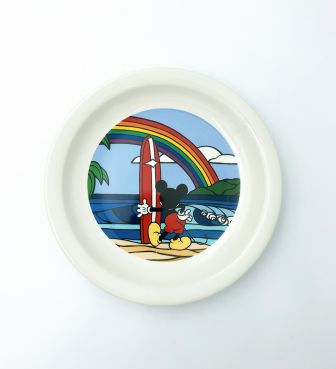 【SURF MICKEY COLLECTION / Heather Brown】PLATE(L) / RAINBOW