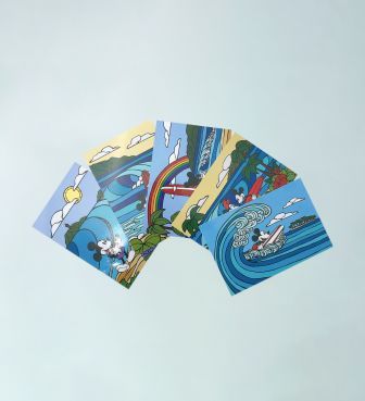 【SURF MICKEY COLLECTION / Heather Brown】POST CARD SET
